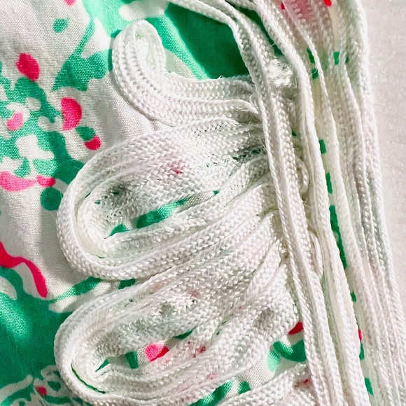 Lilly Pulitzer Short Janice Dress in Beach Bash Print, Green White & Pink Size 4 - Picture 11 of 15